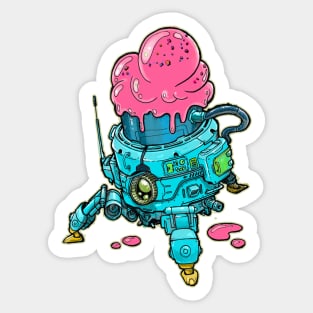 Ice cream mecha Sticker